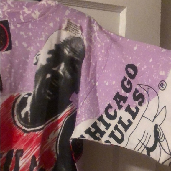Magic Johnson Bulls vintage Michael Jordan T-shirt - Picture 4 of 8